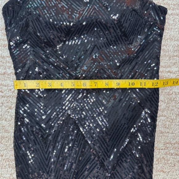 MISS ORD Cold Shoulder Beads Chain Cocktail Dress Size Small.  D46 - Picture 11 of 17